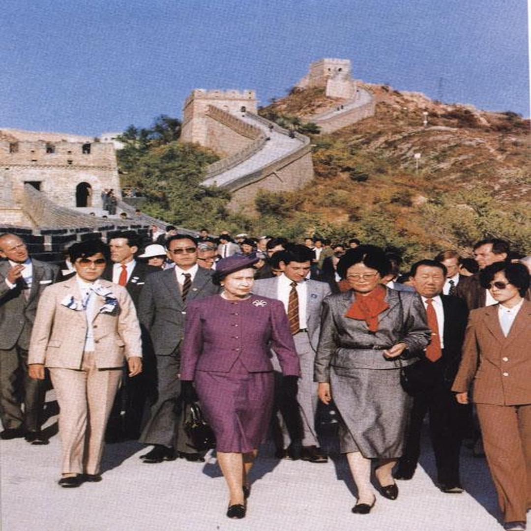 伊丽莎白二世访问中国图片