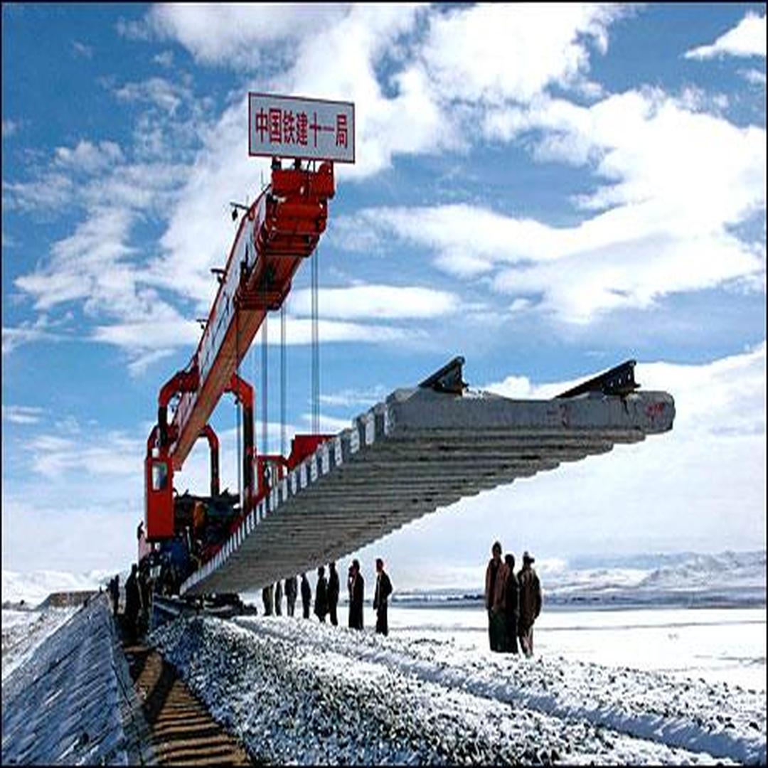 青藏铁路建设图片