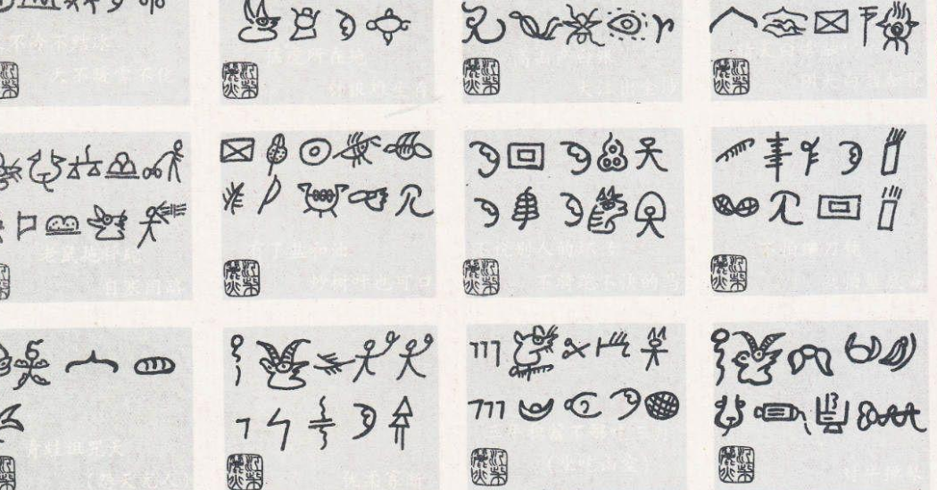 东巴文字合集_百度文库 _ 纳西族东巴象形文字字体构造研究_百度文库 – HJSBRG