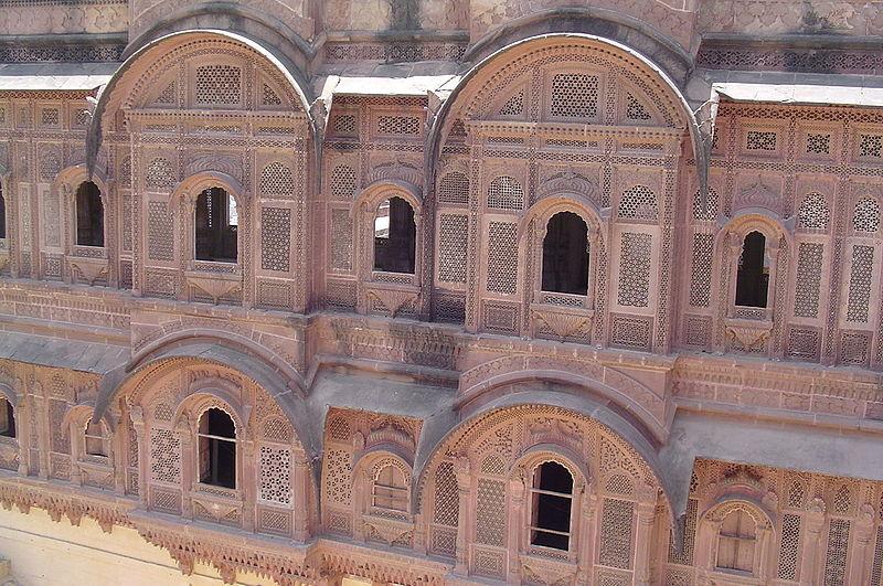 印度用砂岩建造的建筑