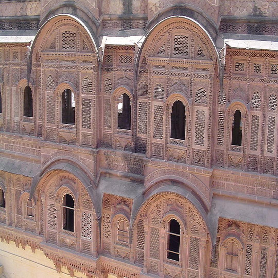 印度用砂岩建造的建筑