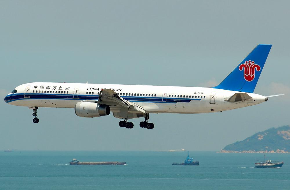 中国南方航空的波音757