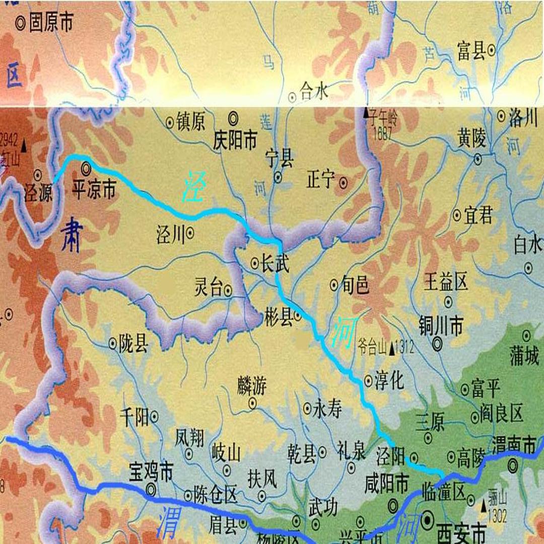 泾河地图图片